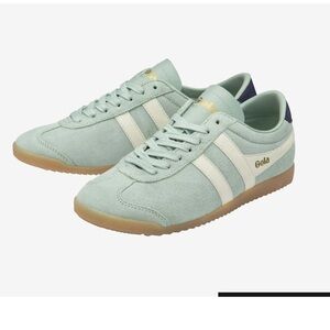 Gola Bullet Suede Sneaker - Surf blue/off white with pale gum sole